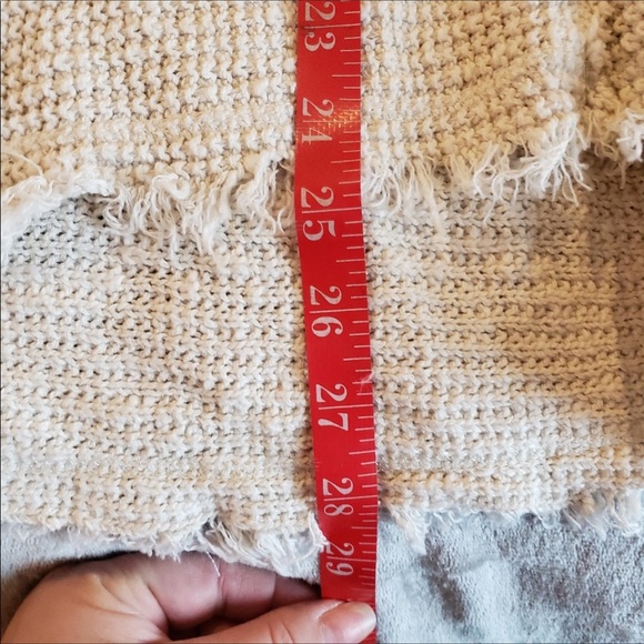 Blue Moon Anthropology Knit Boho Hi Lo Distressed Sweater - Picture 14 of 16